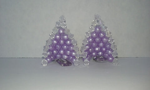 Diamond and purley purple cat ears